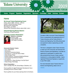 Tulane University Engineering Forum 2008